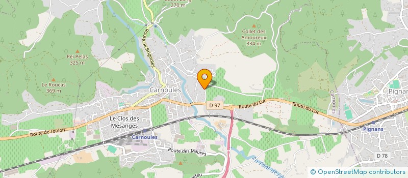 localisation de l'entreprise C2G  CARNOULES