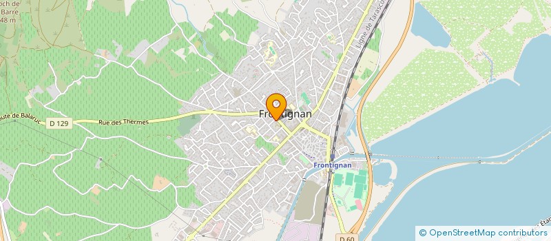 localisation de l'entreprise C2G IMMOBILIER à FRONTIGNAN