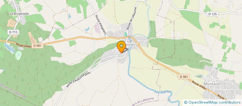 localisation de l'entreprise C2H  SERVIERS-ET-LABAUME