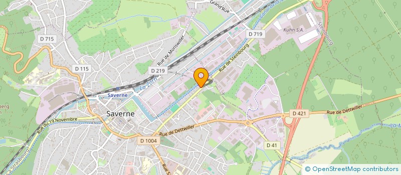 localisation de l'entreprise C2H - CONFORT CLIMATIQUE DE L'HABITAT à SAVERNE