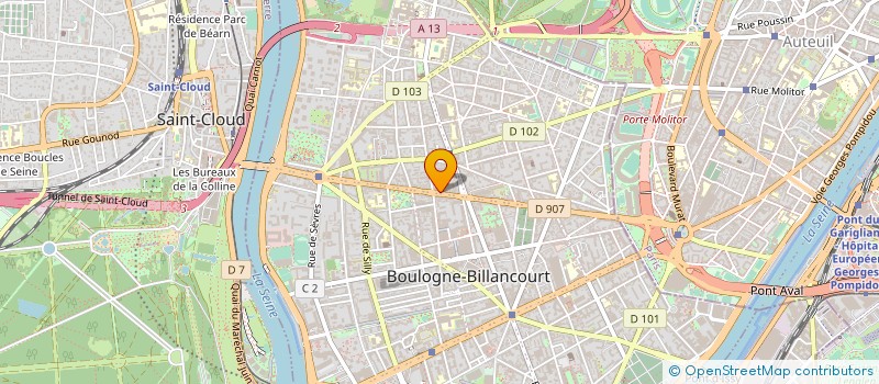 localisation de l'entreprise C2I à BOULOGNE-BILLANCOURT