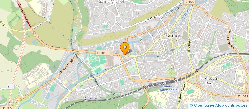 localisation de l'entreprise C2I  EVREUX