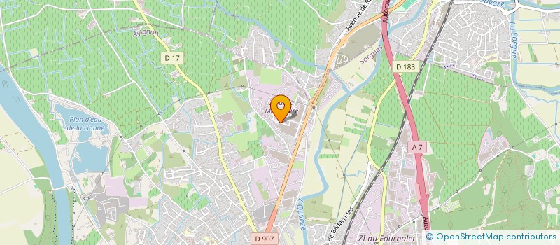 localisation de l'entreprise C2I PROMOTION  SORGUES