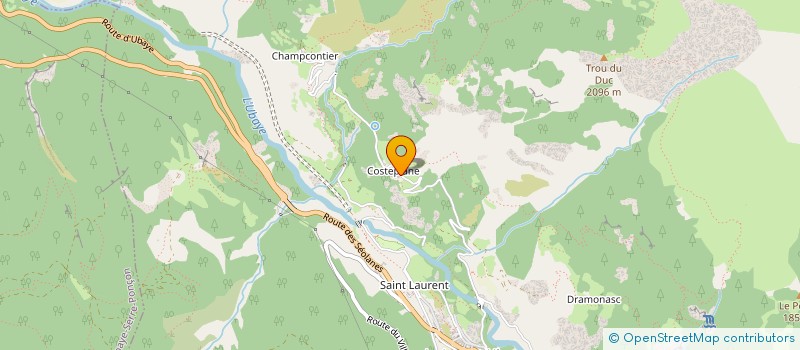 localisation de l'entreprise C2IF  LE LAUZET-UBAYE