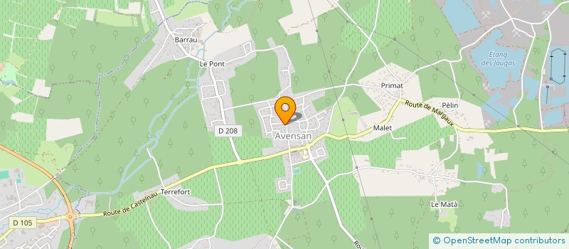 localisation de l'entreprise C2IF  AVENSAN