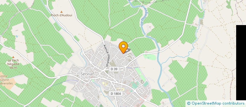 localisation de l'entreprise C2J  SERVIAN