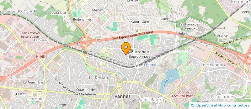 localisation de l'entreprise C2J à VANNES