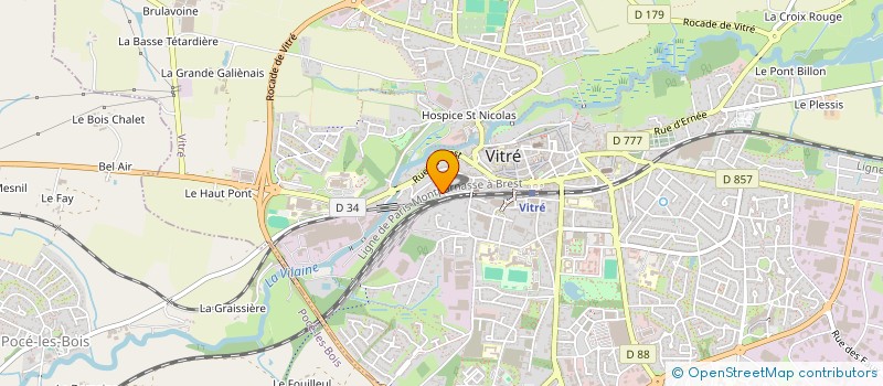 localisation de l'entreprise C2J CONSULT à VITRE