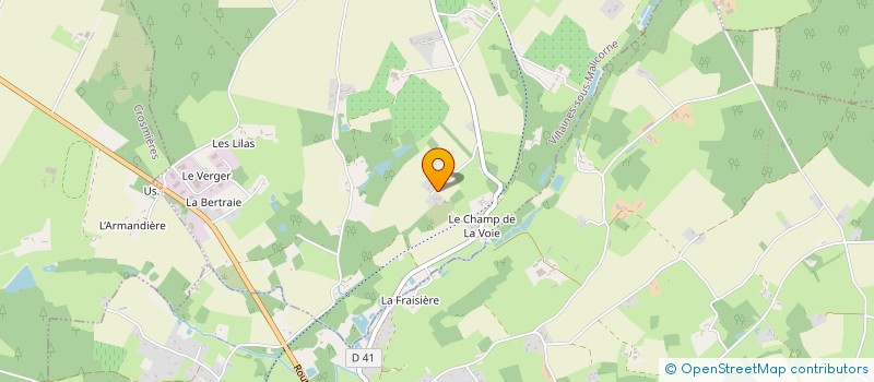 localisation de l'entreprise C2J IMMO  VILLAINES-SOUS-MALICORNE