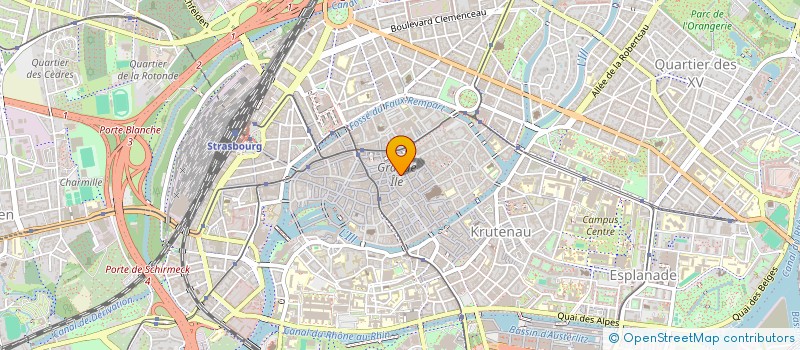 localisation de l'entreprise C2J IMMOBILIER à STRASBOURG