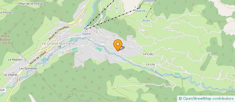 localisation de l'entreprise C2J2LOR  LE GRAND-BORNAND