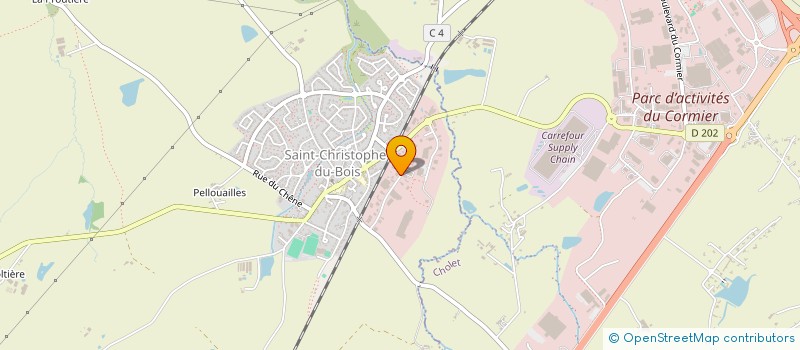 localisation de l'entreprise C2JA  SAINT-CHRISTOPHE-DU-BOIS