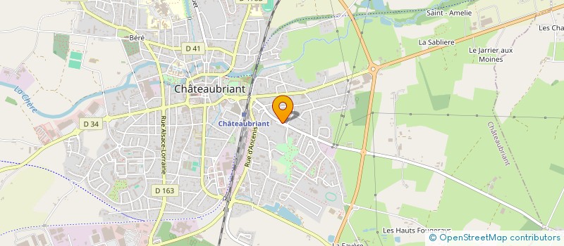 localisation de l'entreprise C2JB LOGISTIQUE à CHATEAUBRIANT