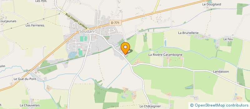 localisation de l'entreprise C2JB NEGOCE  LOUISFERT