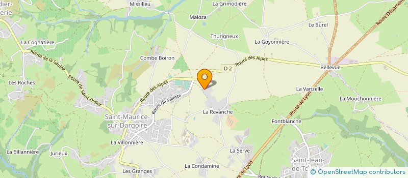 localisation de l'entreprise C2JL BTP  CHABANIERE