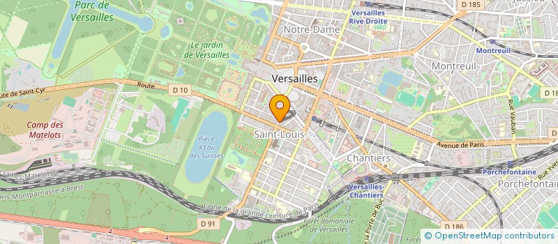 localisation de l'entreprise C2JM à VERSAILLES