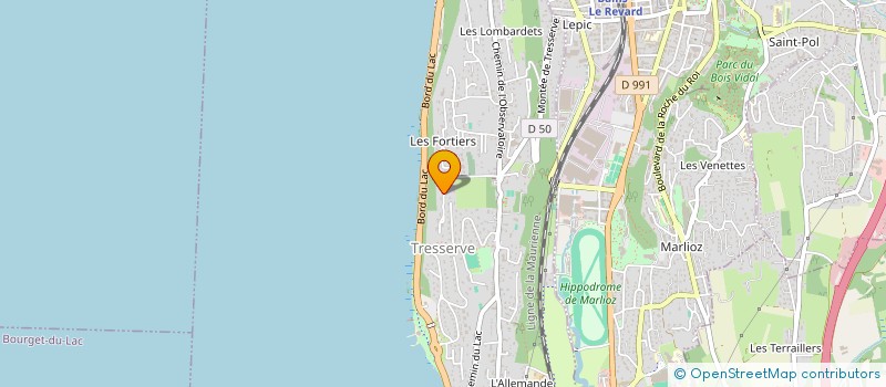 localisation de l'entreprise C2JP 2010  TRESSERVE