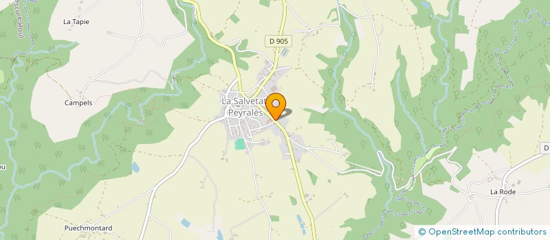 localisation de l'entreprise C2K  LA SALVETAT-PEYRALES