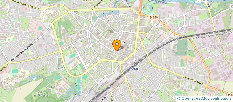 localisation de l'entreprise C2KE IMMO à ARRAS