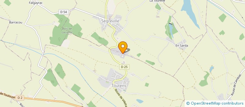 localisation de l'entreprise C2L  TOUTENS