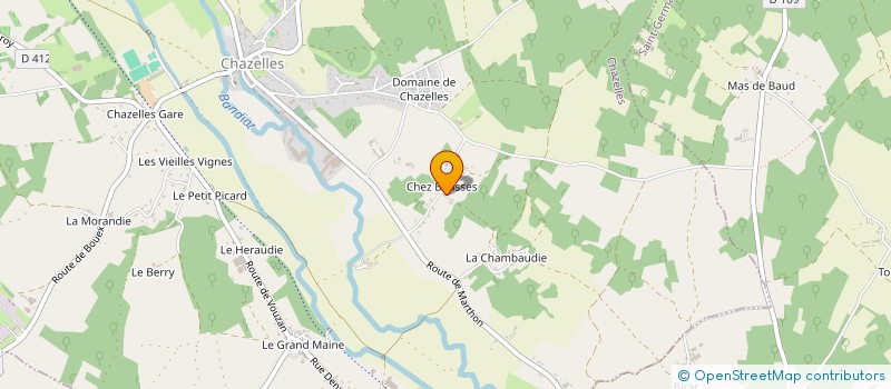 localisation de l'entreprise C2L à CHAZELLES
