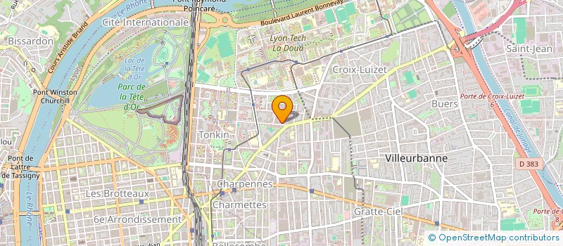 localisation de l'entreprise C2L INVEST  VILLEURBANNE