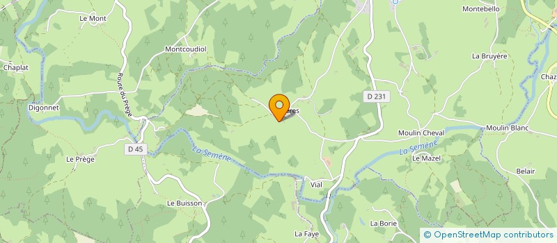 localisation de l'entreprise C2L LARDON  SAINT-VICTOR-MALESCOURS