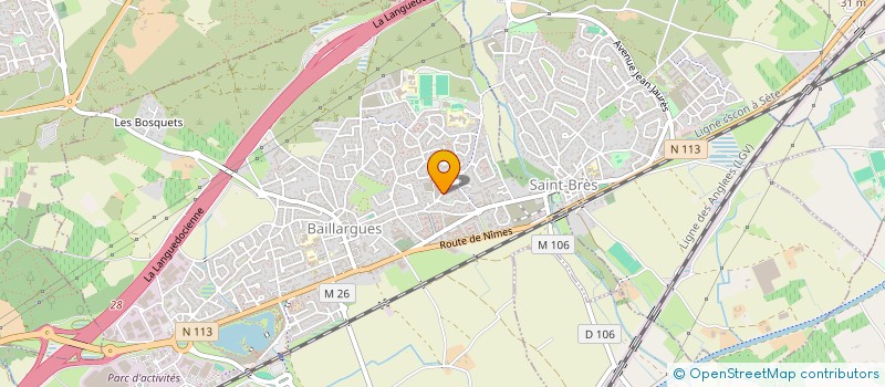 localisation de l'entreprise C2LGM à BAILLARGUES