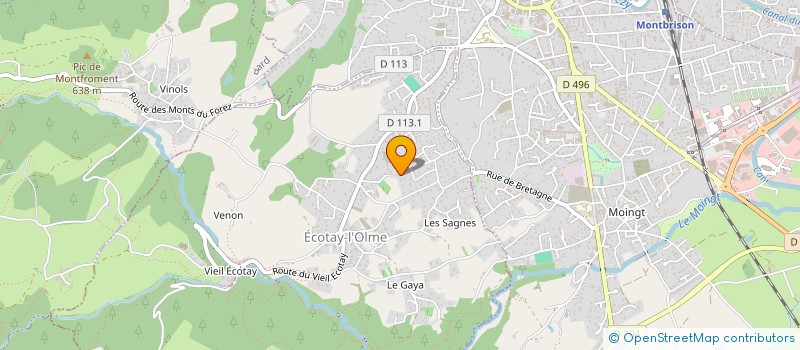 localisation de l'entreprise C2LP à ECOTAY-L'OLME