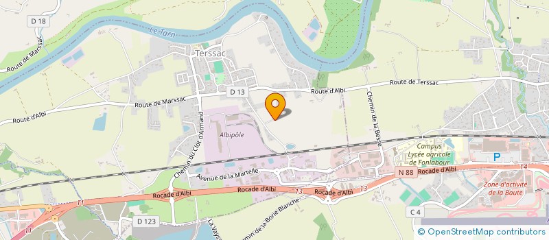 localisation de l'entreprise C2LS  TERSSAC