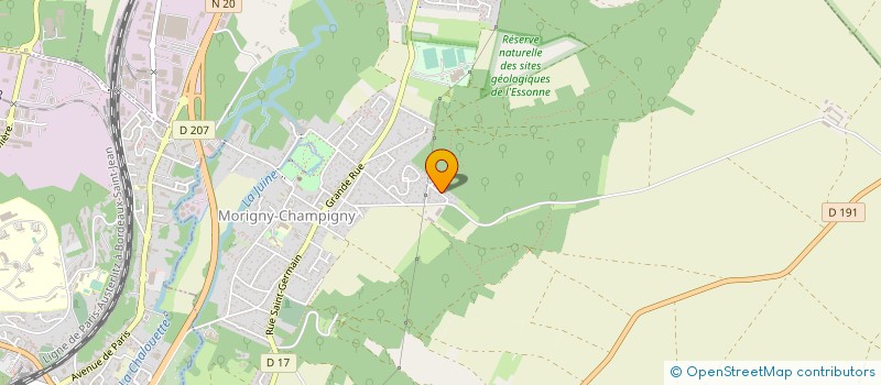 localisation de l'entreprise C2M à MORIGNY-CHAMPIGNY