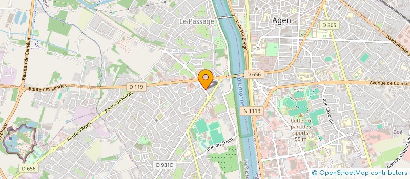 localisation de l'entreprise C2M  LE PASSAGE