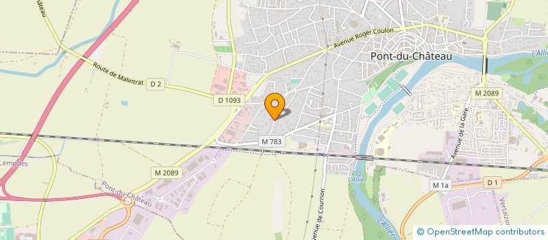 localisation de l'entreprise C2M à PONT-DU-CHATEAU