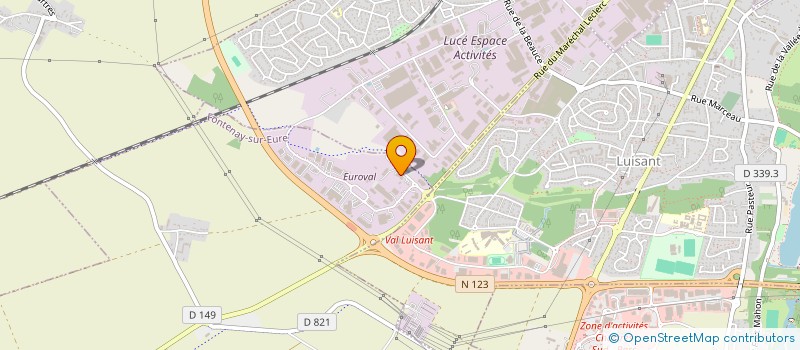 localisation de l'entreprise C2M à FONTENAY-SUR-EURE