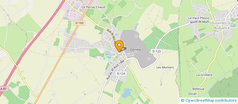 localisation de l'entreprise C2M  MOZE-SUR-LOUET