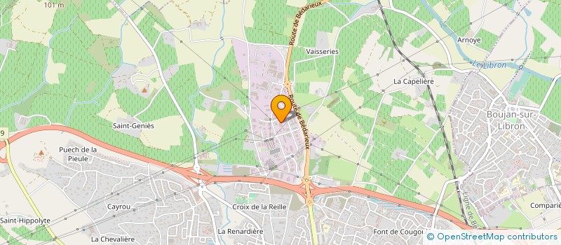 localisation de l'entreprise C2M  BEZIERS