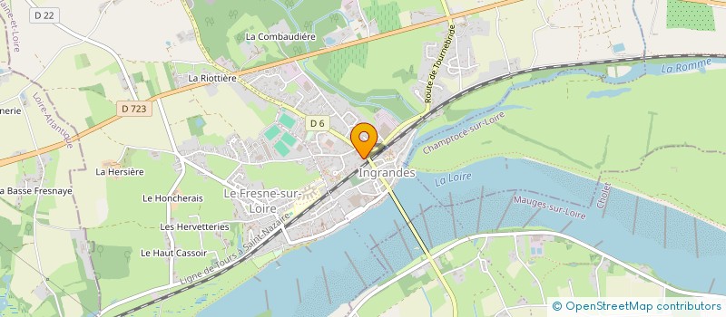 localisation de l'entreprise C2M  INGRANDES-LE-FRESNE-SUR-LOIRE