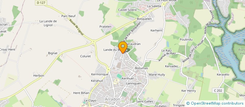 localisation de l'entreprise C2M  ARRADON