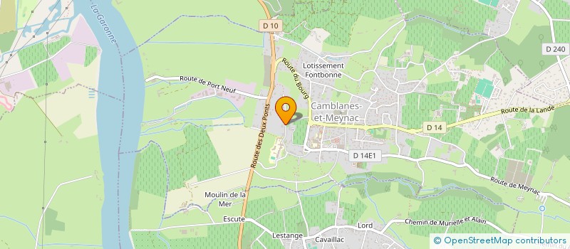 localisation de l'entreprise C2M  CAMBLANES-ET-MEYNAC