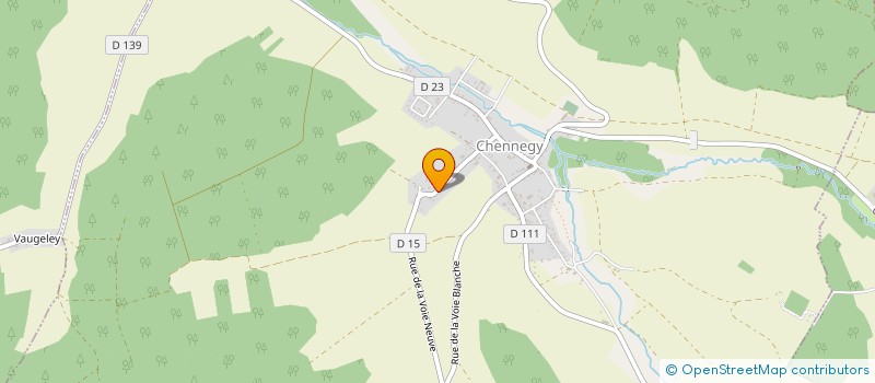 localisation de l'entreprise C2M  CHENNEGY