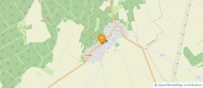 localisation de l'entreprise C2M à LES GRANGES-LE-ROI