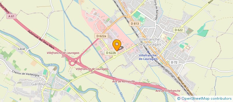 localisation de l'entreprise C2M  VILLEFRANCHE-DE-LAURAGAIS