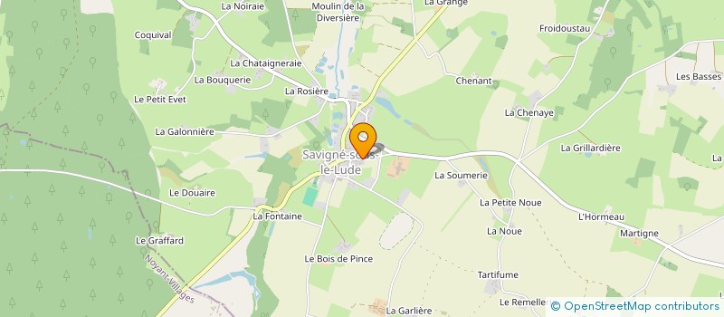 localisation de l'entreprise C2M EBENISTERIE à SAVIGNE-SOUS-LE-LUDE