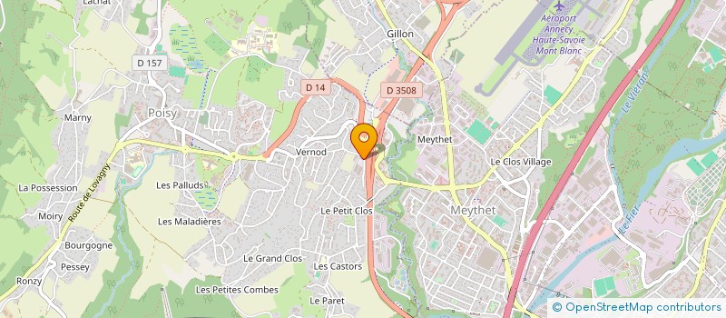 localisation de l'entreprise C2M IMMO  POISY