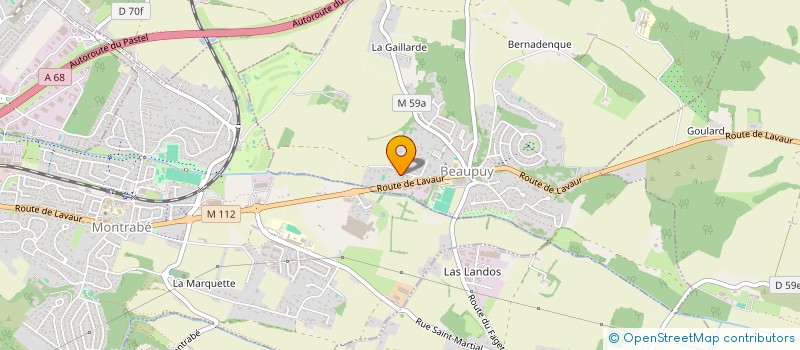 localisation de l'entreprise C2M PROD  BEAUPUY