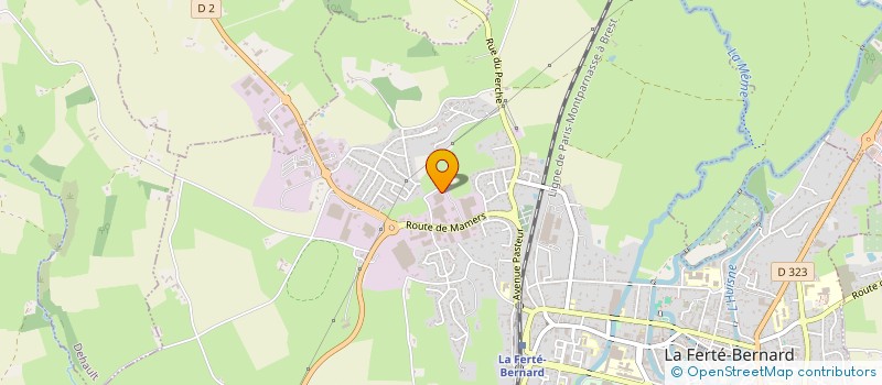 localisation de l'entreprise C2MINDUSTRIE à LA FERTE BERNARD