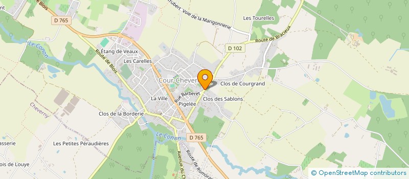 localisation de l'entreprise C2MPA  COUR-CHEVERNY
