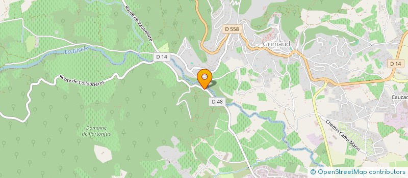 localisation de l'entreprise C2MS  GRIMAUD