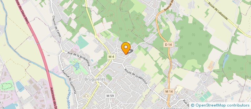 localisation de l'entreprise C2MS  BRUGUIERES