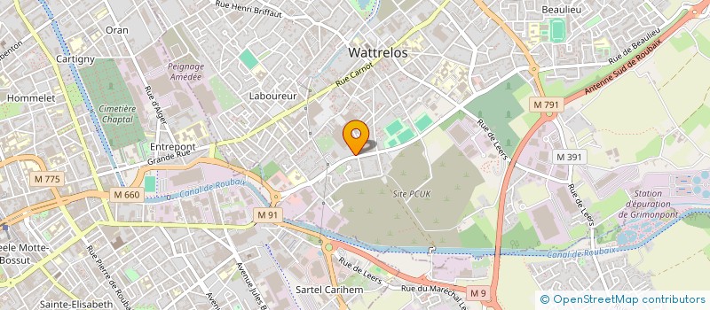 localisation de l'entreprise C2N TEXTILE SERVICE à WATTRELOS